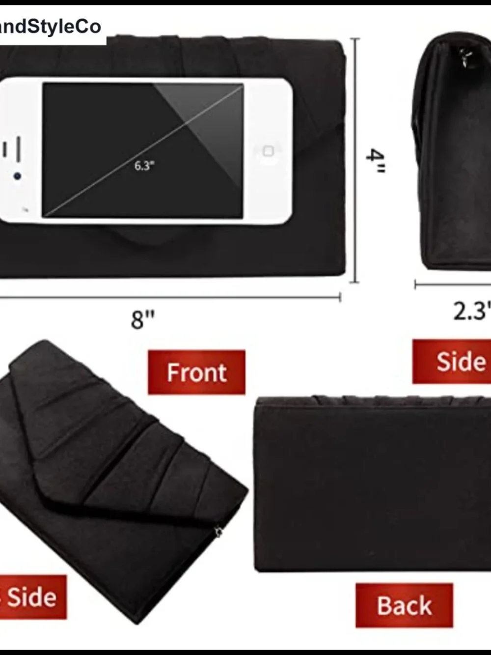 Velvet Suede Pleated Evening Clutch Purse with Detachable Chain for Weddings